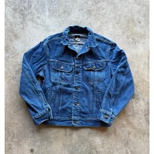 Vintage 90s Lee Denim Trucker Jean Jacket Size 40 Regular Size Medium